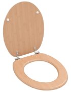 vidaXL WC sedátko s víkem MDF motiv bambusu