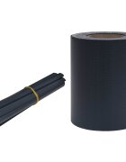 vidaXL Zabezpečovací páska PVC 35x019 m matná tmavě šedá