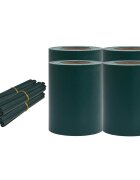 vidaXL Zabezpečovací pásky PVC 140x019 m matně zelené