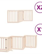 vidaXL Zábrana pro psy s dvířky skládací 12 panelů 600 cm topol