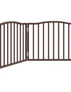 vidaXL Zábrana pro psy skládací 2 panely hnědý dub 160 cm topol