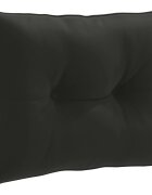 vidaXL Zádový polstr PUTTEN 100% polyester Černá 50 x 40 x 10 cm