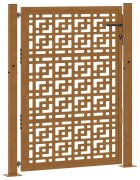 vidaXL Zahradní brána 100 x 125 cm odolná ocel s křížovým designem