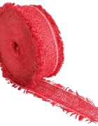 vidaXL Zahradní jutová síť 5 cm x 25 m 180 gsm 100% juta Tossa Červená