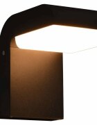vidaXL Zahradní nástěnné LED svítidlo 9 W černé oválné