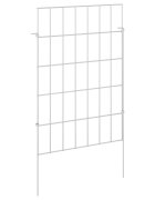 vidaXL Zahradní plot se sloupky 24 ks 35 x 50 cm Pozinkovaná ocel