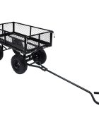vidaXL Zahradní ruční vozík černý 250 kg