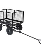 vidaXL Zahradní ruční vozík černý 350 kg