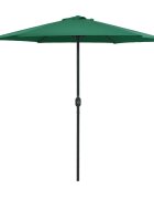 vidaXL Zahradní slunečník s hliníkovou tyčí 270 x 246 cm zelený