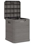 vidaXL Zahradní úložný box 90 l hnědý