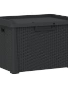 vidaXL Zahradní úložný box antracitový 125 l PP
