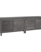 vidaXL Zahradní úložný box antracitový 1985x50x565 cm masivní jedle