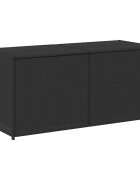 vidaXL Zahradní úložný box černý 283 l polyratan