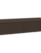 vidaXL Zahradní úložný box hnědý 220x50x58 cm polyratan
