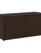 vidaXL Zahradní úložný box hnědý 283 l polyratan