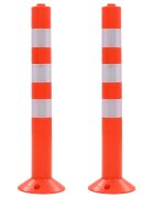 vidaXL Zahrazovací sloupky k řízení dopravy 2 ks plast 75 cm