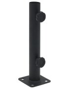 vidaXL Základna pro slunečník pro tyč Ø 32/34/38 mm matná černá ocel