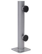 vidaXL Základna pro slunečník pro tyč Ø 32/34/38 mm stříbrná ocel