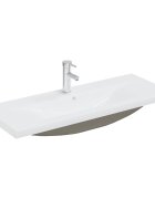 vidaXL Zápustné umyvadlo s baterií 101 x 39 x 18 cm keramické bílé