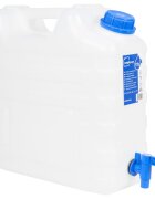 vidaXL Zásobník na vodu s kohoutkem průhledný 15 l plast