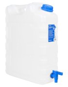 vidaXL Zásobník na vodu s kohoutkem průhledný 20 l plast