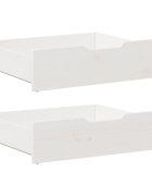 vidaXL Zásuvky pod postel 2 ks bílé 65 x 55 x 17 cm masivní borovice