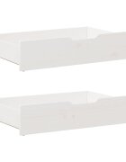 vidaXL Zásuvky pod postel 2 ks bílé 85 x 55 x 17 cm masivní borovice