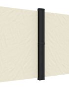 vidaXL Zatahovací boční markýza krémová 180 x 600 cm