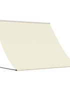vidaXL Zatahovací markýza krémová 200 x 150 cm textil a ocel