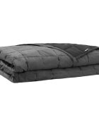 vidaXL Zátěžová deka Antracitová 120 x 180 cm 9 kg 100% Bavlna 205T