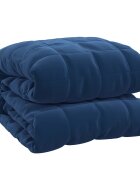 vidaXL Zátěžová deka modrá 220 x 235 cm 11 kg textil