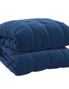 vidaXL Zátěžová deka modrá 220 x 260 cm 11 kg textil