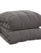 vidaXL Zátěžová deka šedá 122 x 183 cm 5 kg textil