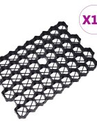 vidaXL Zatravňovací dlaždice 16 ks černé 60 x 40 x 3 cm plast