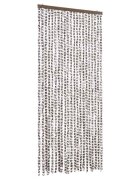 vidaXL Závěs proti hmyzu taupe a bílý 90 x 220 cm Chenille