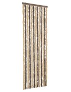 vidaXL Závěs proti hmyzu tmavě hnědý a béžový 56 x 200 cm žinylka