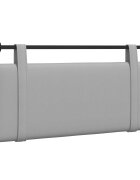 vidaXL Závěsné čelo postele Oblačno šedá Textil
