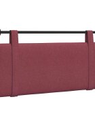 vidaXL Závěsné čelo postele Víno Červené Textil