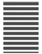 vidaXL Zebra roleta černá 115x150 cm šířka látky 1109 cm polyester