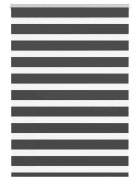 vidaXL Zebra roleta černá 95x150 cm šířka látky 909 cm polyester