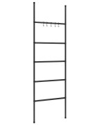 vidaXL Žebřík na ručníky s 5 úrovněmi černý 58 x 175 cm železný