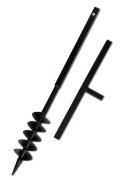 vidaXL Zemní vrták s rukojetí 100 mm s dvojitou spirálou