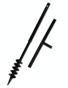 vidaXL Zemní vrták s rukojetí 80 mm s dvojitou spirálou