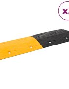vidaXL Zpomalovací prahy 2 ks žluté a černé 97 x 325 x 4 cm pryž