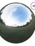 vidaXL Zrcadlová koule 8 ks Ø 5 cm Stříbrná Nerezová ocel 201