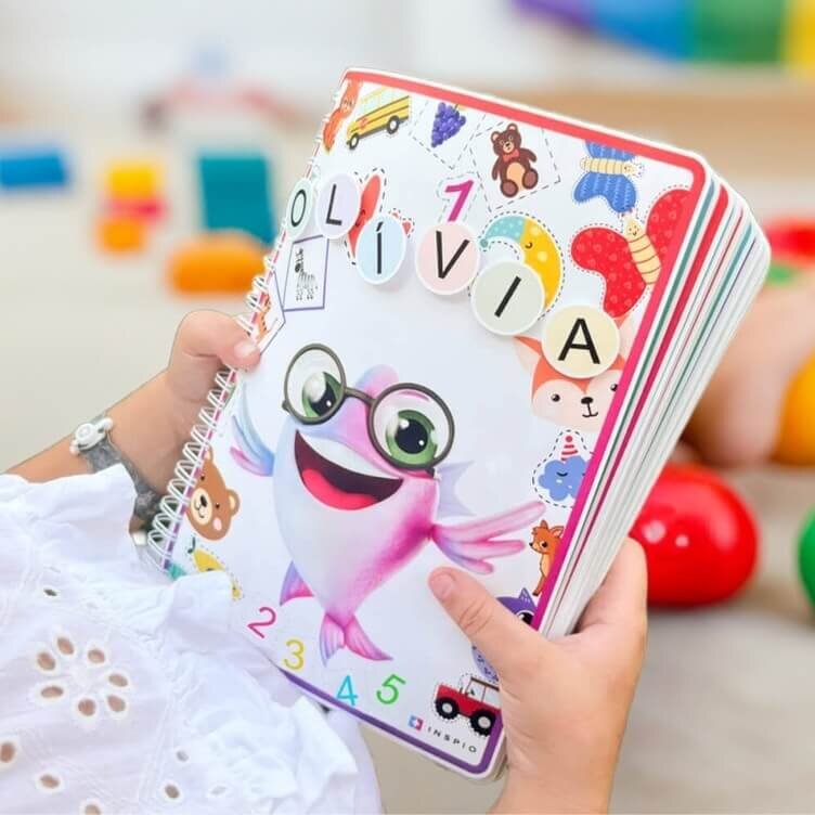 INSPIO Edukační kniha pro děti plná tvůrčích aktivit