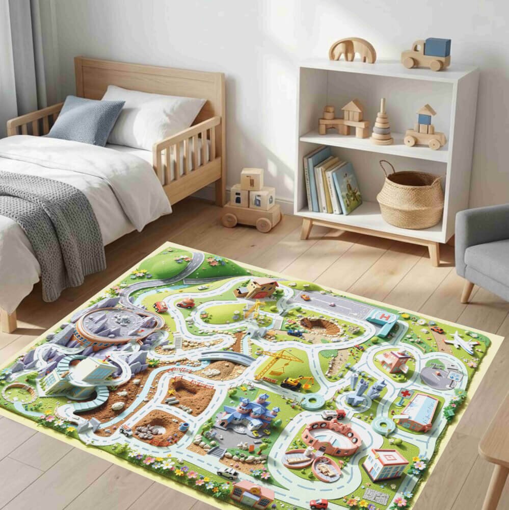 INSPIO Hrací koberec – Rušné město