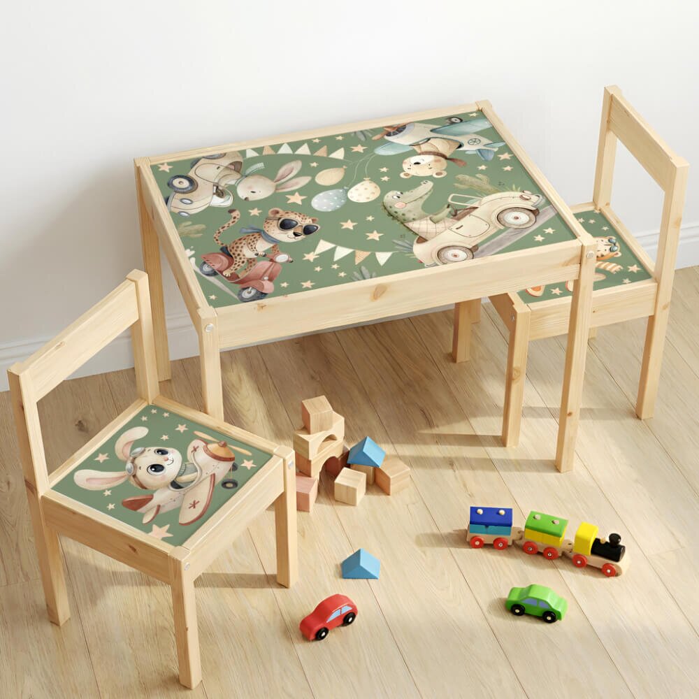 INSPIO IKEA LÄTT - Zvířecí závodníci - sada samolepek