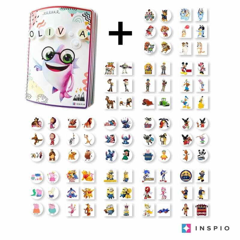 INSPIO Montessori kniha a karty - Prozkoumejte pohádky - Univerzální kniha