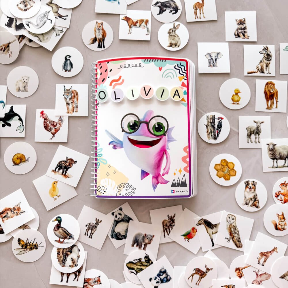 INSPIO Montessori kniha - najdi pár zvířat - Universal book